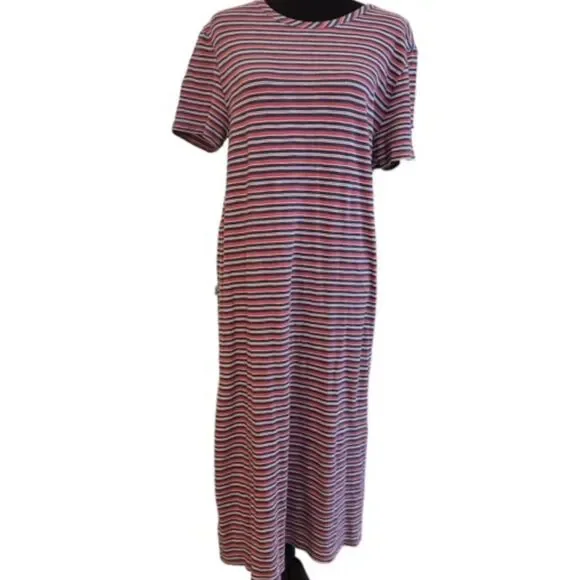 Dresses | Dylan Red White And Blue T Shirt Maxi Dress | Poshmark